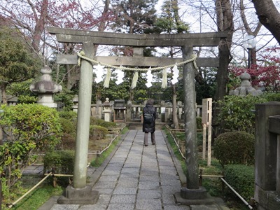 松陰神社 吉田松陰墓所参道 墓所入口