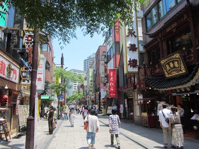 横浜中華街 中華街大通りを東進