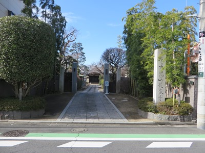 諏訪台通り(初音のみち) 龍泉寺