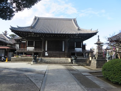 諏訪台通り(初音のみち) 赤穂浪士ゆかりの寺 観音寺