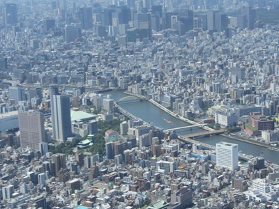 東京スカイツリー 天望回廊 両国国技館