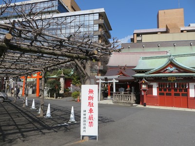 神田明神 社殿裏 藤棚