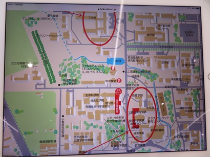 北海道大学 札幌キャンパス 中央通路を北上 セイコーマート北大店
