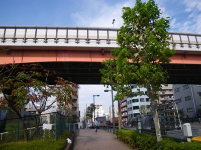 清澄通り 竪川に架かる二之橋