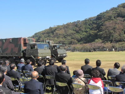 陸上自衛隊 久里浜駐屯地 分列行進