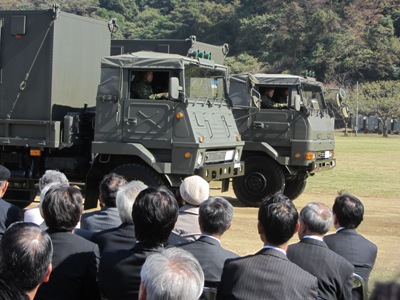 陸上自衛隊 久里浜駐屯地 分列行進