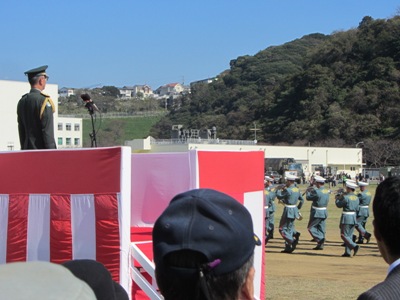 陸上自衛隊 久里浜駐屯地 分列行進