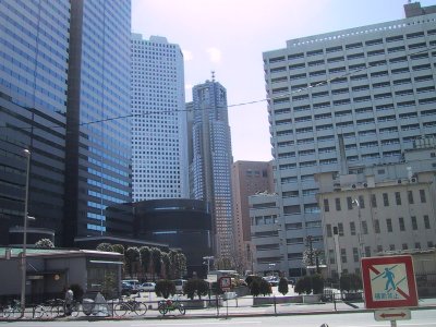 The skyscrapers in Nishi Shinjuku 