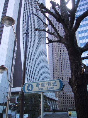 The skyscrapers in Nishi Shinjuku