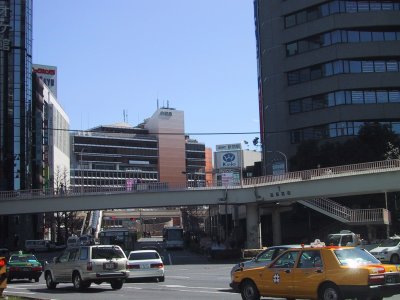 The direction of JR Shinjuku station 