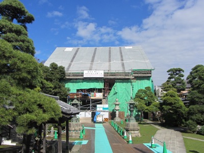 船橋行徳線(県道179号) 妙行寺 本堂