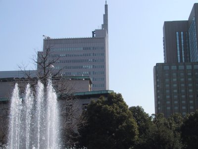 Hibiya Park Sketch (big fountain) 