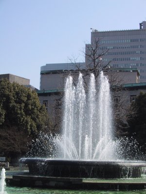 Hibiya Park Sketch (big fountain) 